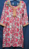 Pink Printed Salwar Kameez Dupatta Medium 40 Size Suit